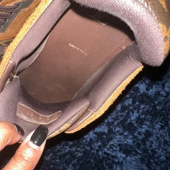 Louis Vuitton Brown Monogram Sneakers - Picture 3 of 9